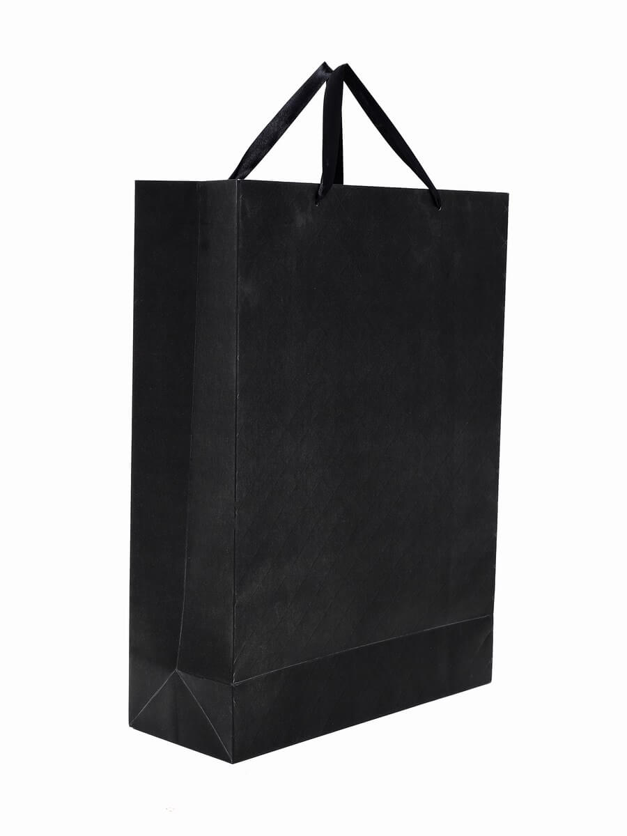 Paper Bag Medium Black Shopping Bag Online India